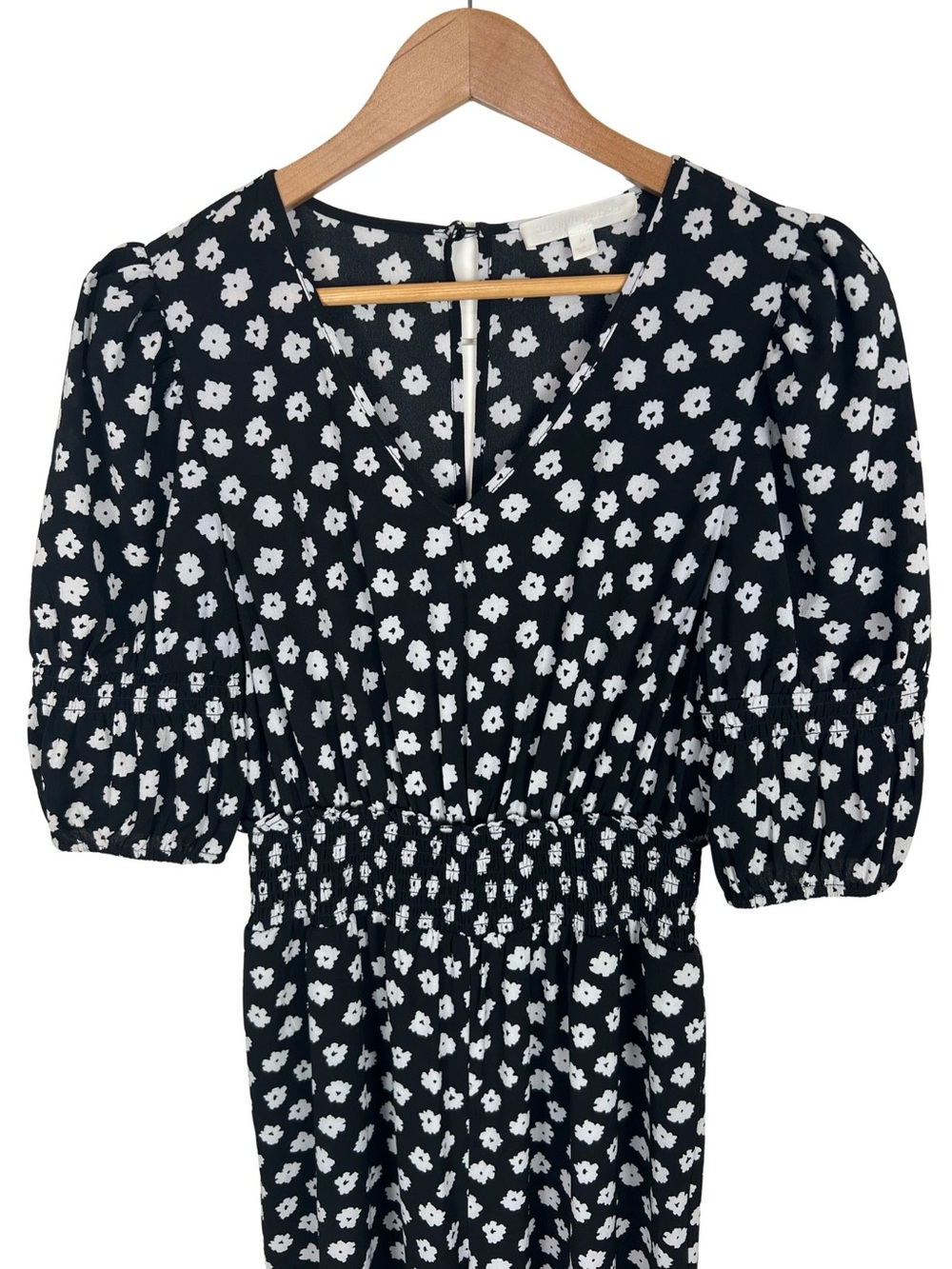 Adyson Parker Floral Wide Leg Romper Womens Medium Black White